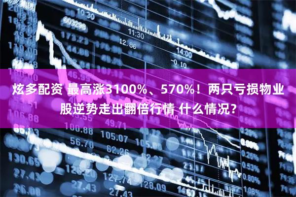 炫多配资 最高涨3100%、570%！两只亏损物业股逆势走出翻倍行情 什么情况？